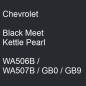 Preview: Chevrolet, Black Meet Kettle Pearl, WA506B / WA507B / GB0 / GB9.